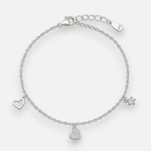 Pulsera Corazones Estrella Circones