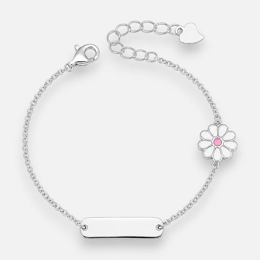 Pulsera Piocha Flor Margarita Esmaltada