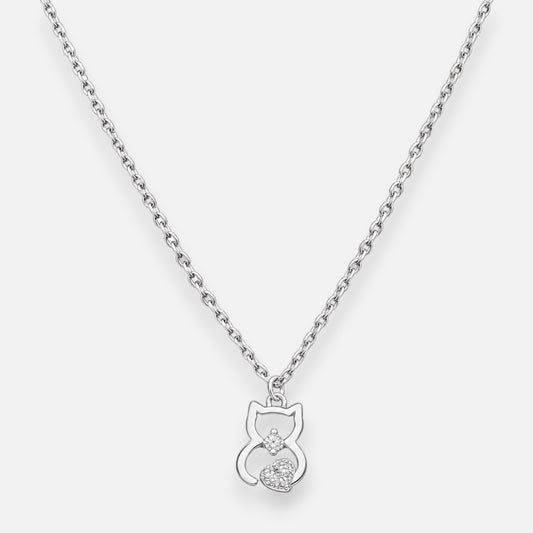 Collar Gatito Corazón Circones