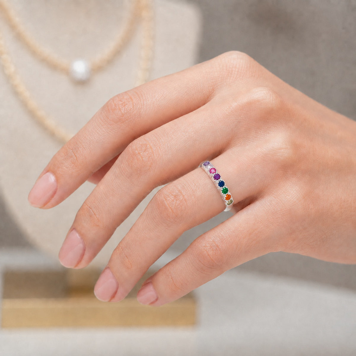 Anillo Cintillo Circones Multicolor
