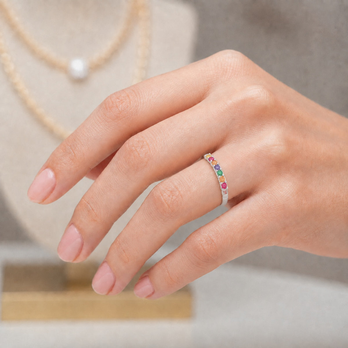Anillo Cintillo Circones Multicolor