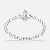 Anillo Entorchado Trébol de la Suerte Circones