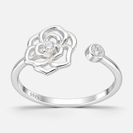 Anillo Ajustable Rosa de Abril Circones