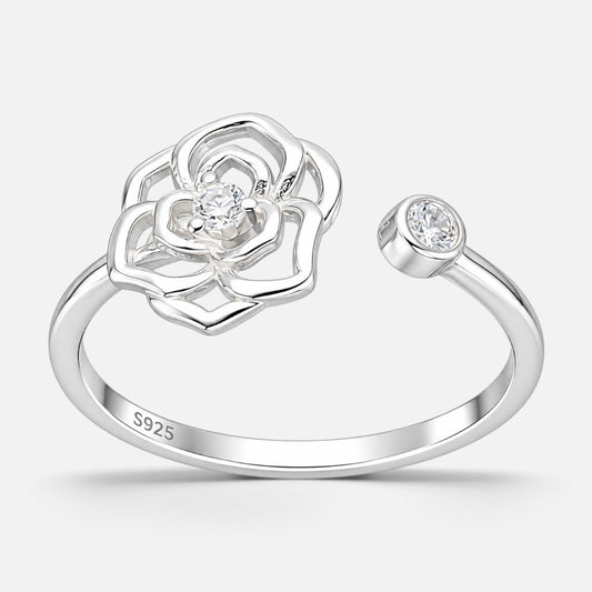 Anillo Ajustable Rosa de Abril Circones