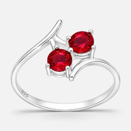Anillo Cereza Circones Rubí