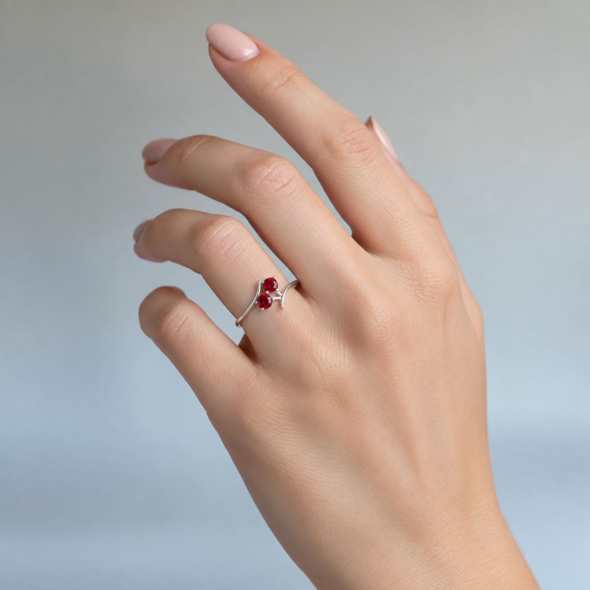 Anillo Cereza Circones Rubí