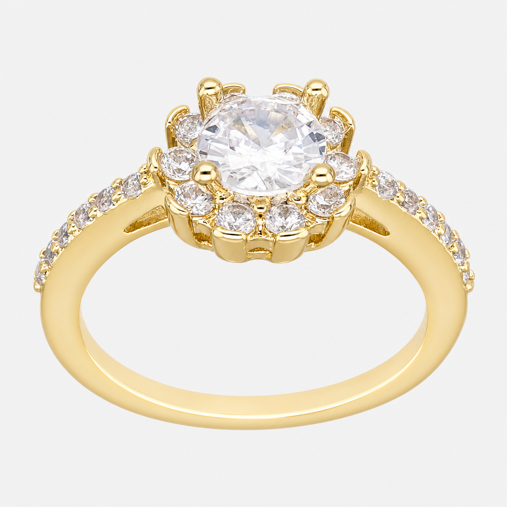 Anillo Flor Halo Circones