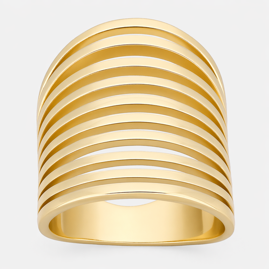 Anillo Chunky Líneas