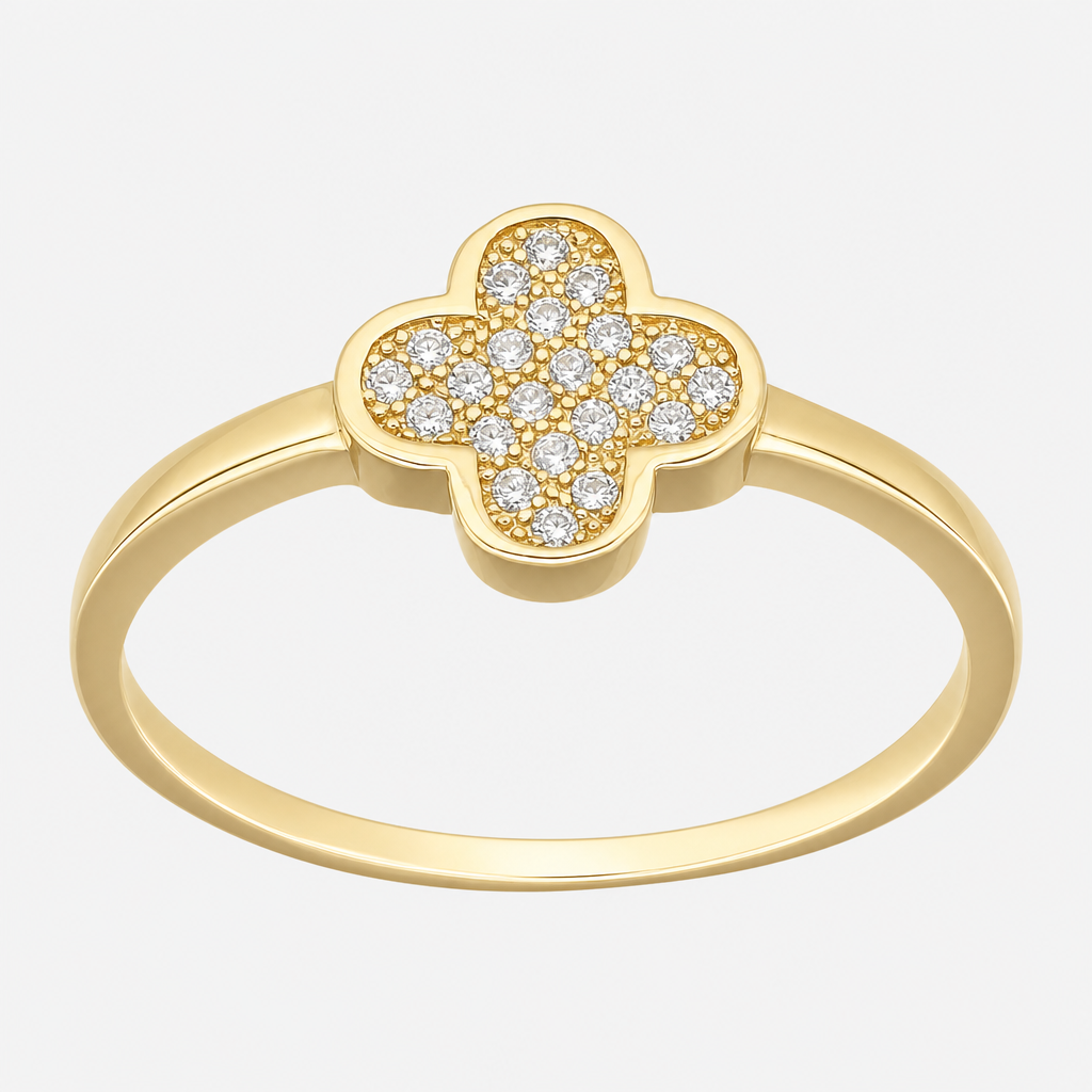 Anillo Trébol de la Suerte Circones