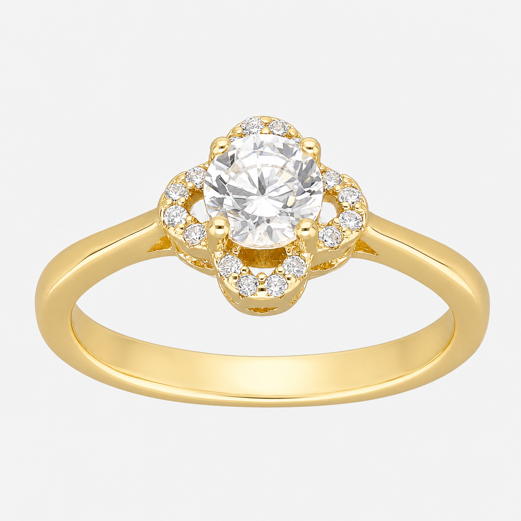Anillo Trébol de la Suerte Circones