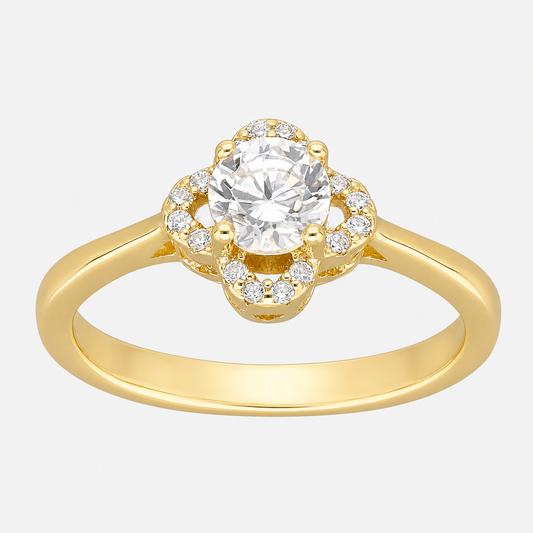 Anillo Trébol de la Suerte Circones