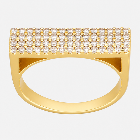 Anillo Cintillo Circones Pavé