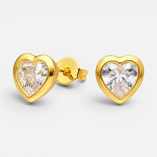 Aro Corazón Circón 8x8 mm