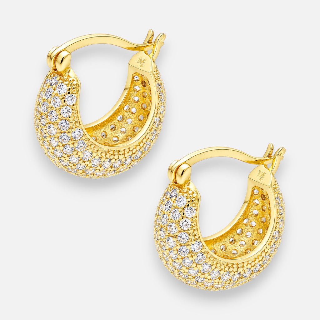 Argolla Circones Pavé 15 mm