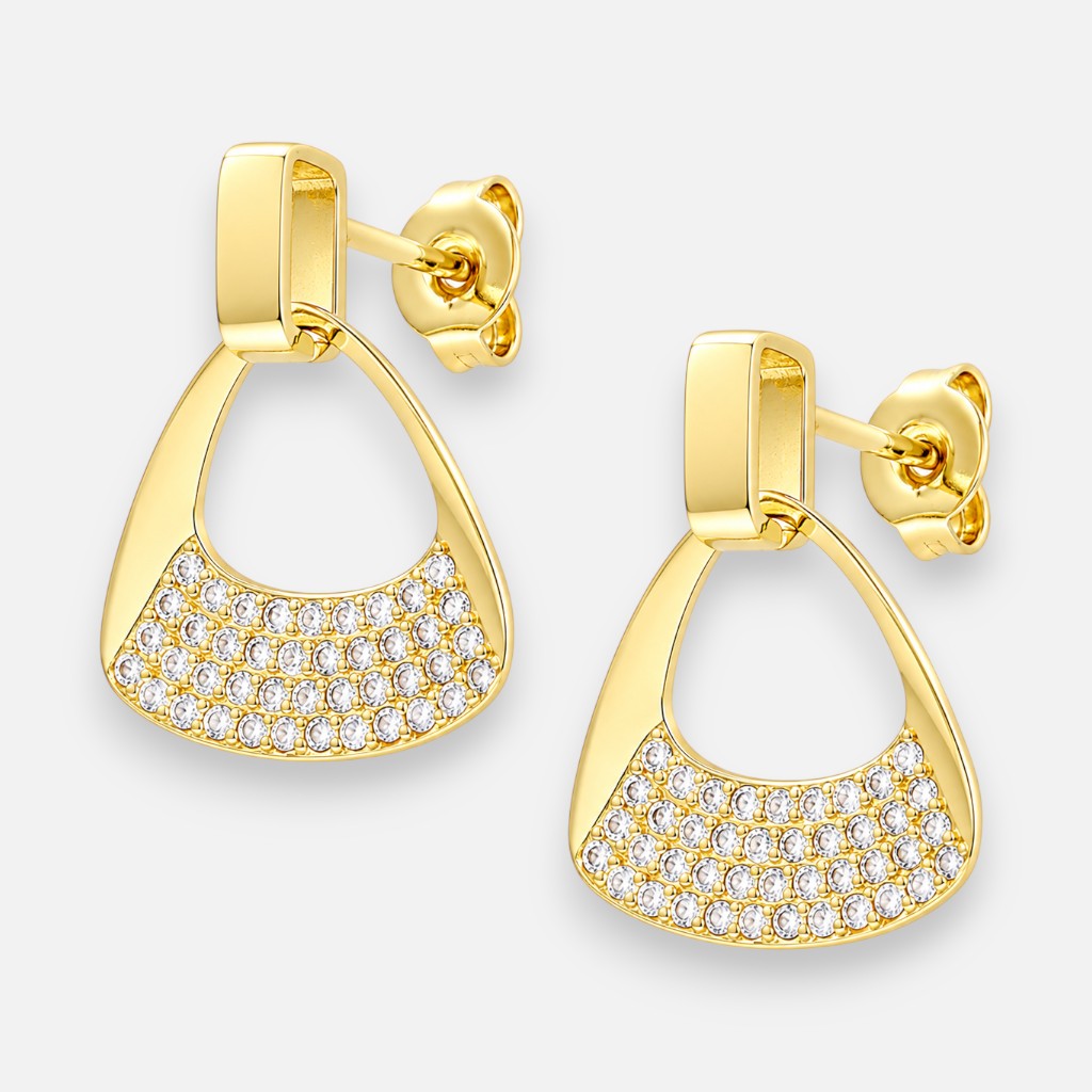Aro Triangular Circones Pavé