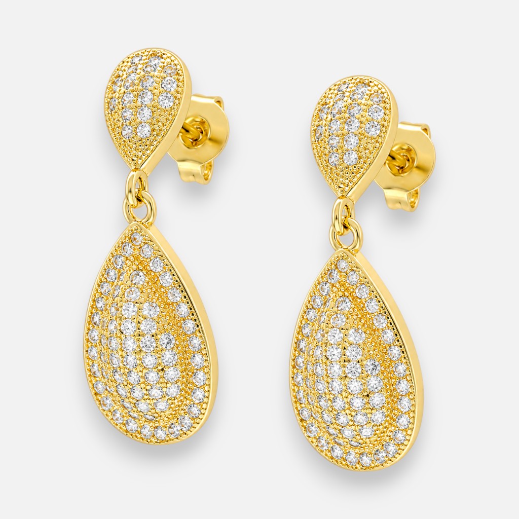 Aros Gotas Circones Pavé