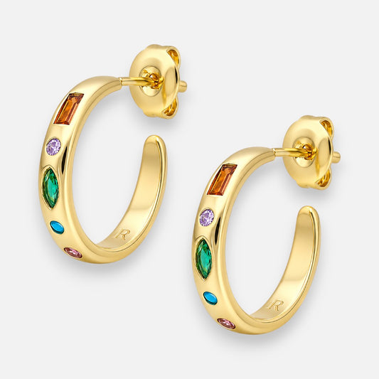 Semi Argolla Circones Multicolor 18 mm
