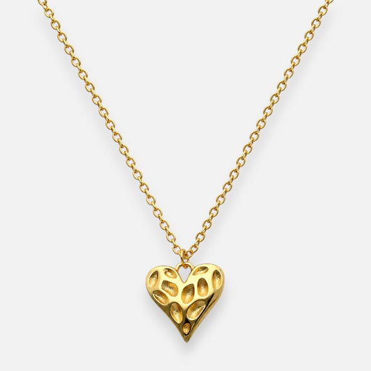 Collar Corazón Facetado