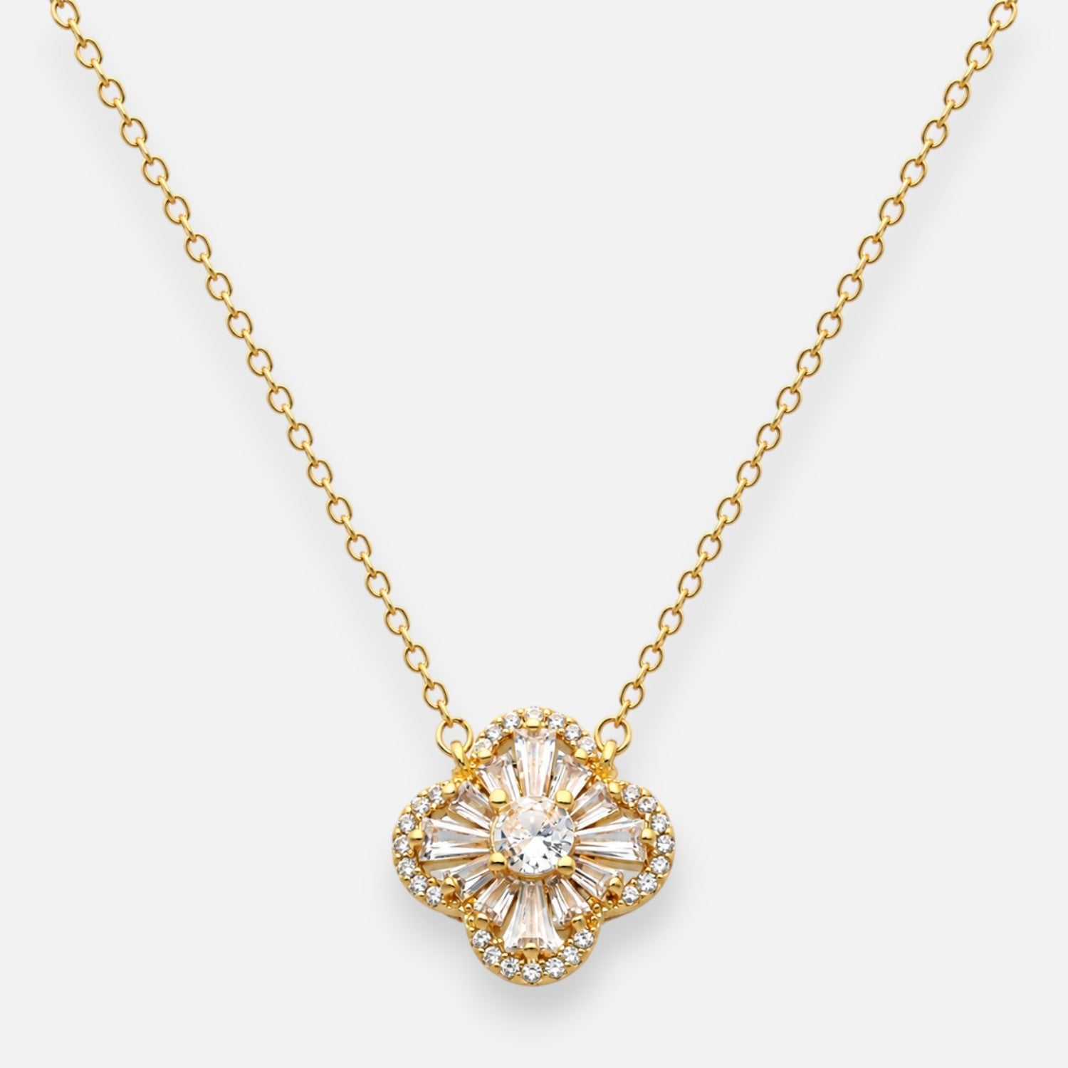 Collar Trebol de la Suerte Circones Baguette