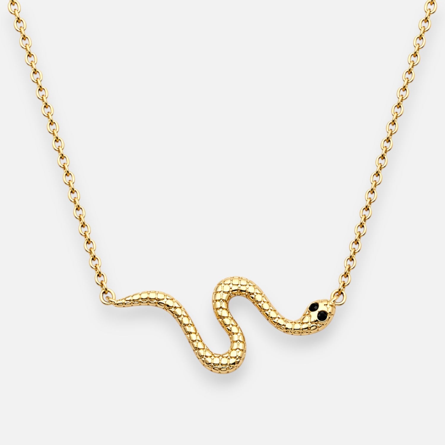Collar Serpiente Facetada Circones Ónix