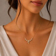 Collar Flor Espigas Circones