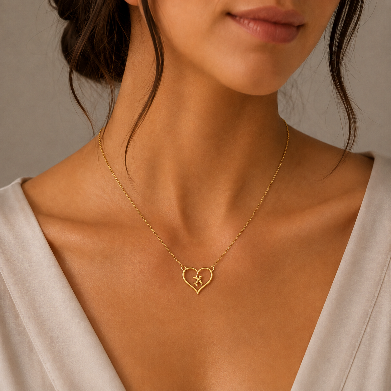 Collar Corazón Avión