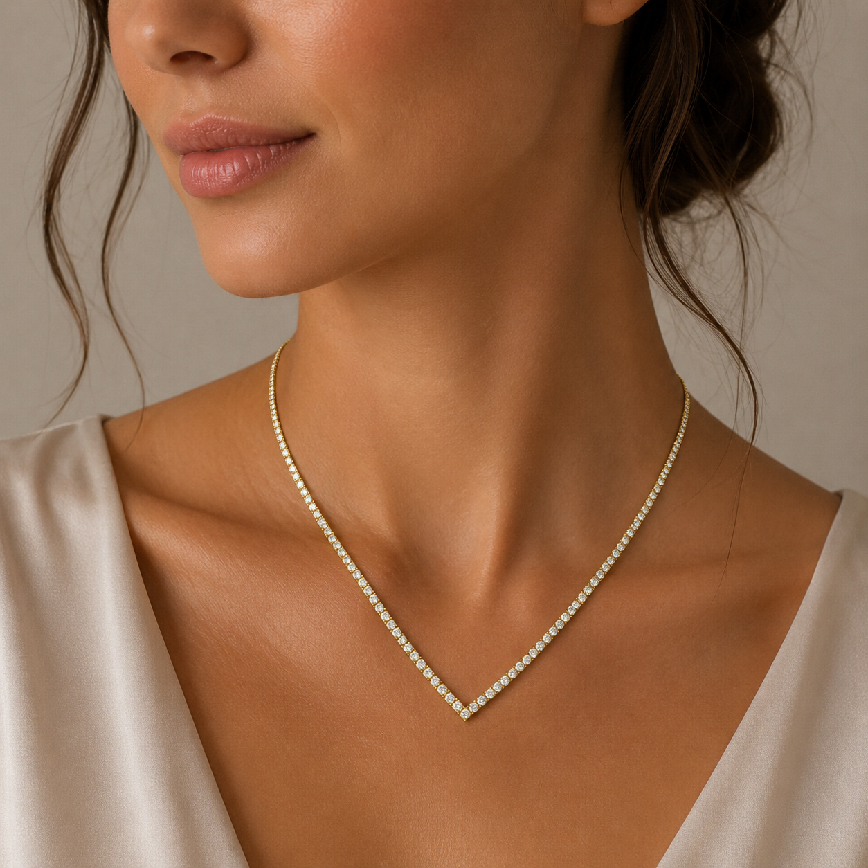 Collar Chevron Circones Tenis