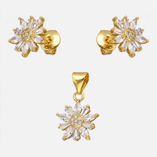 Conjunto Flor Circones Baguette