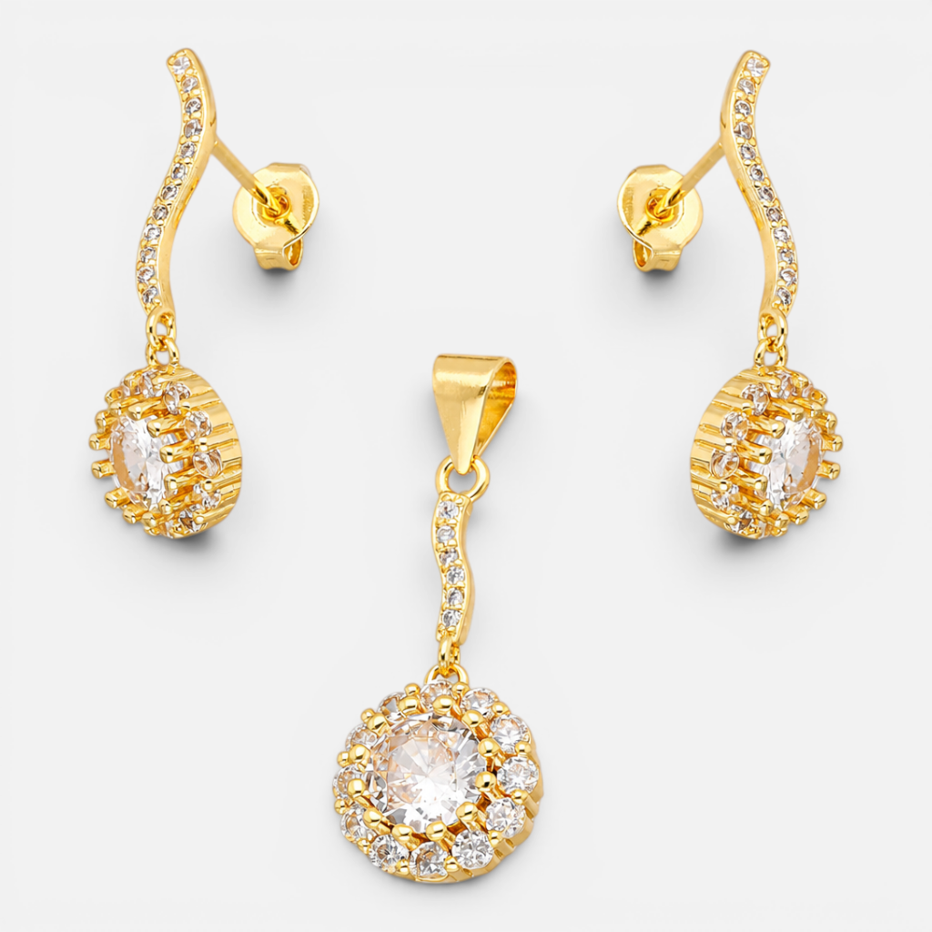 Conjunto Líneas Onduladas Flor Circones