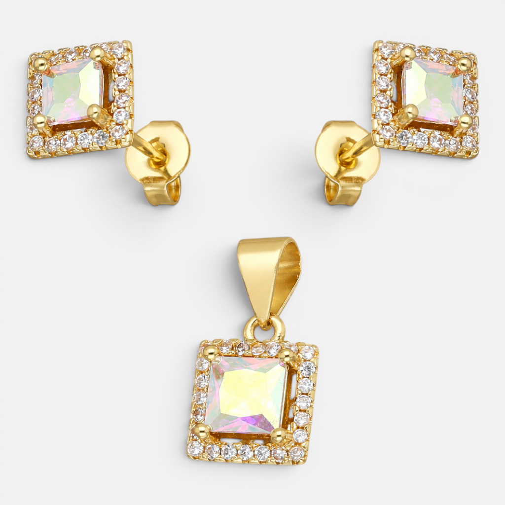 Conjunto Cuadrado Circones Tornasol