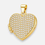 Colgante Relicario Corazón Circones