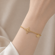 Pulsera Nudo de Brujas Ojo Turco Circón