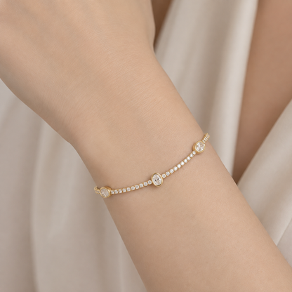 Pulsera Óvalos Circones Tenis