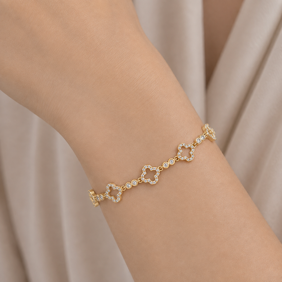 Pulsera Trébol de la Suerte Circones