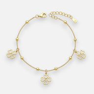 Pulsera Esferas Trébol 4 Hojas