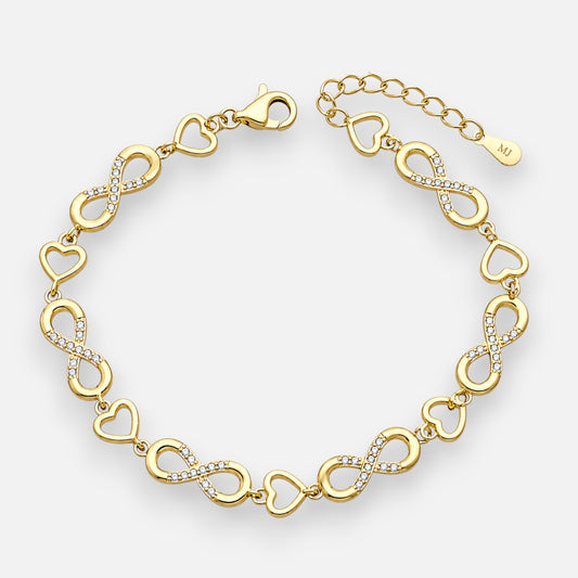 Pulsera Infinitos Corazones Cicones