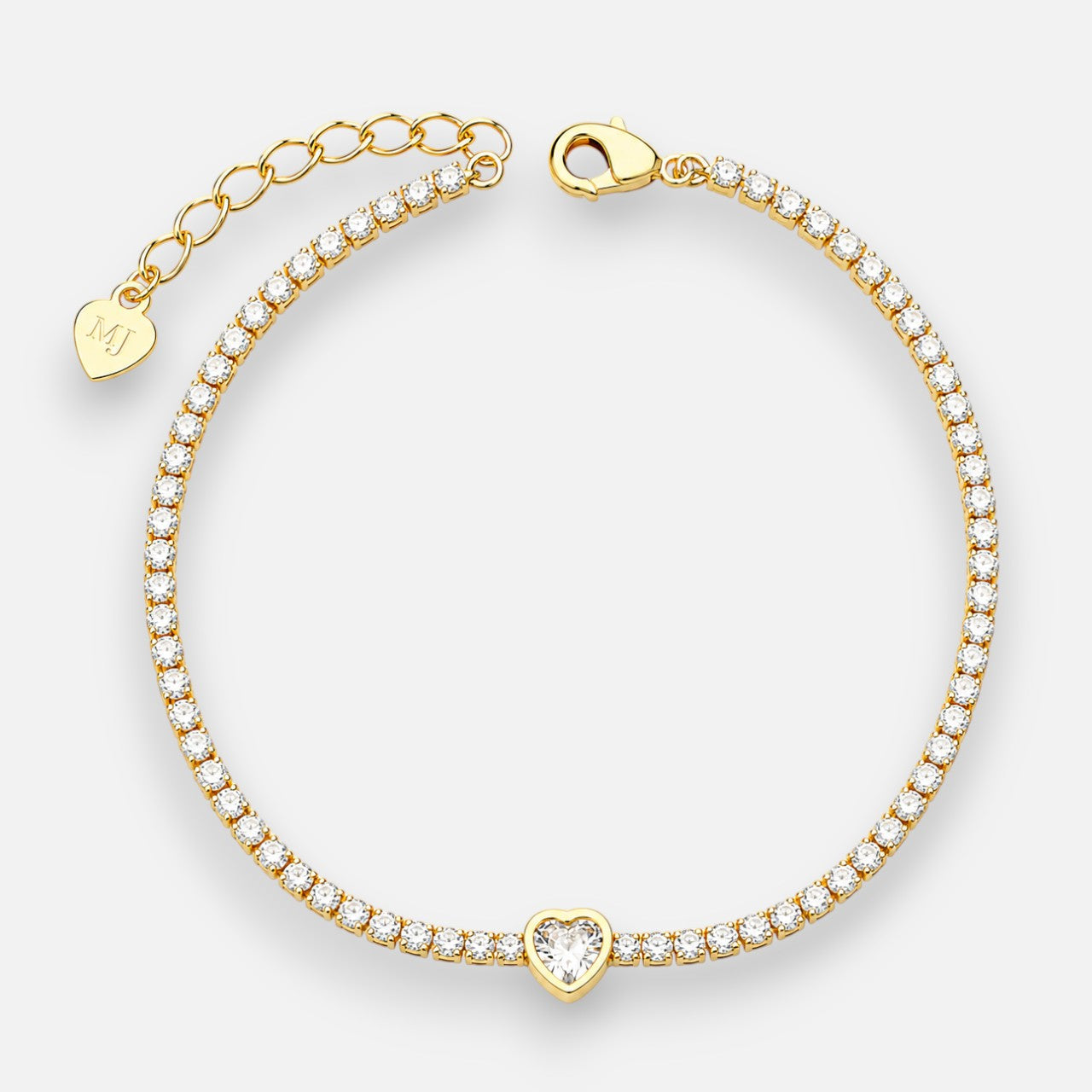 Pulsera Corazón Circones Tenis
