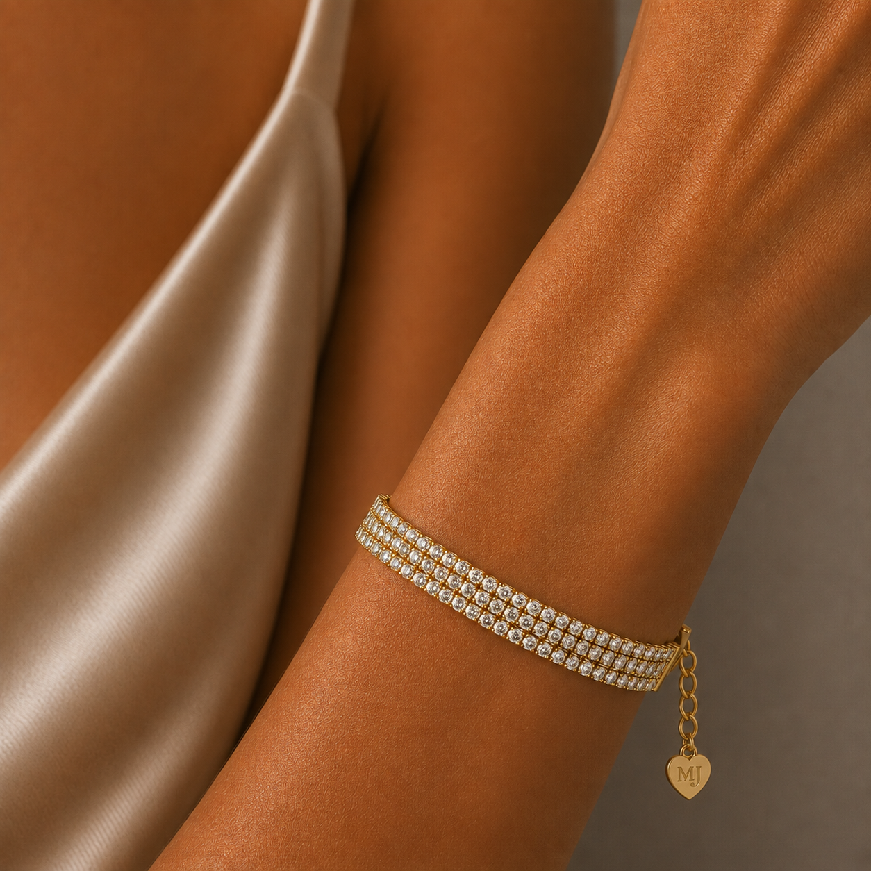 Pulsera Triple Circones Tenis