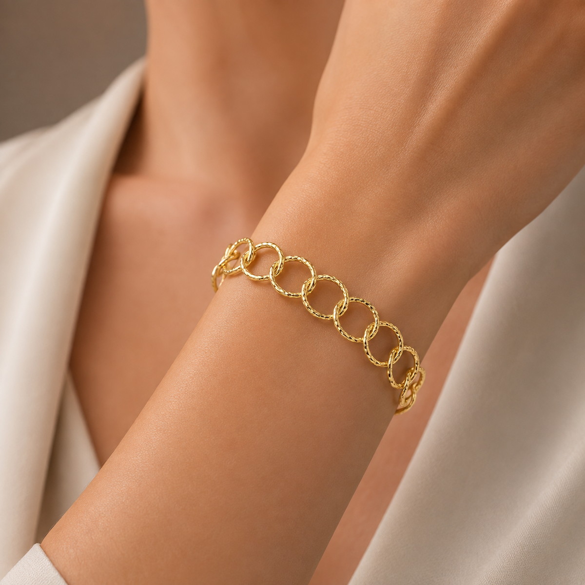 Pulsera Circulos Facetados