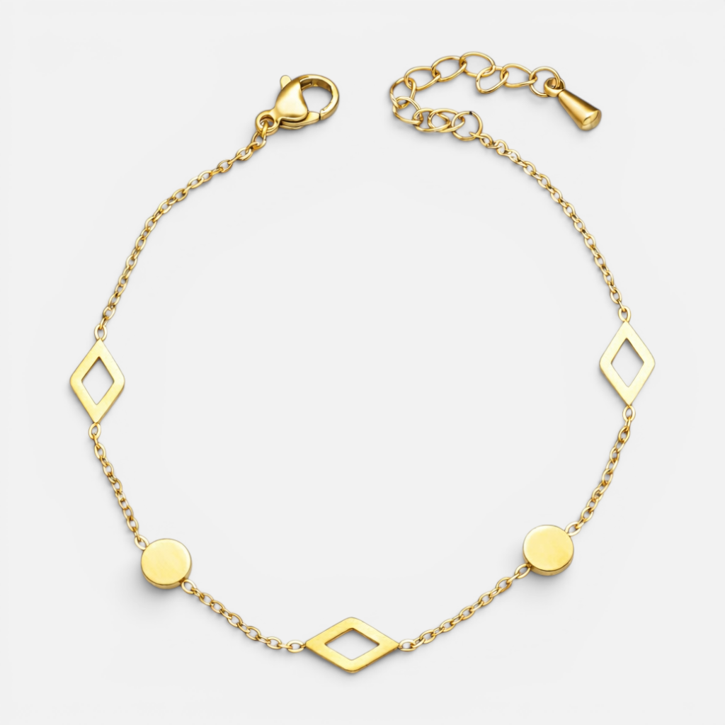 Pulsera Rombos Círculos