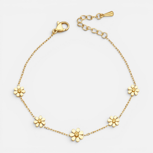 Pulsera Flores Esferas