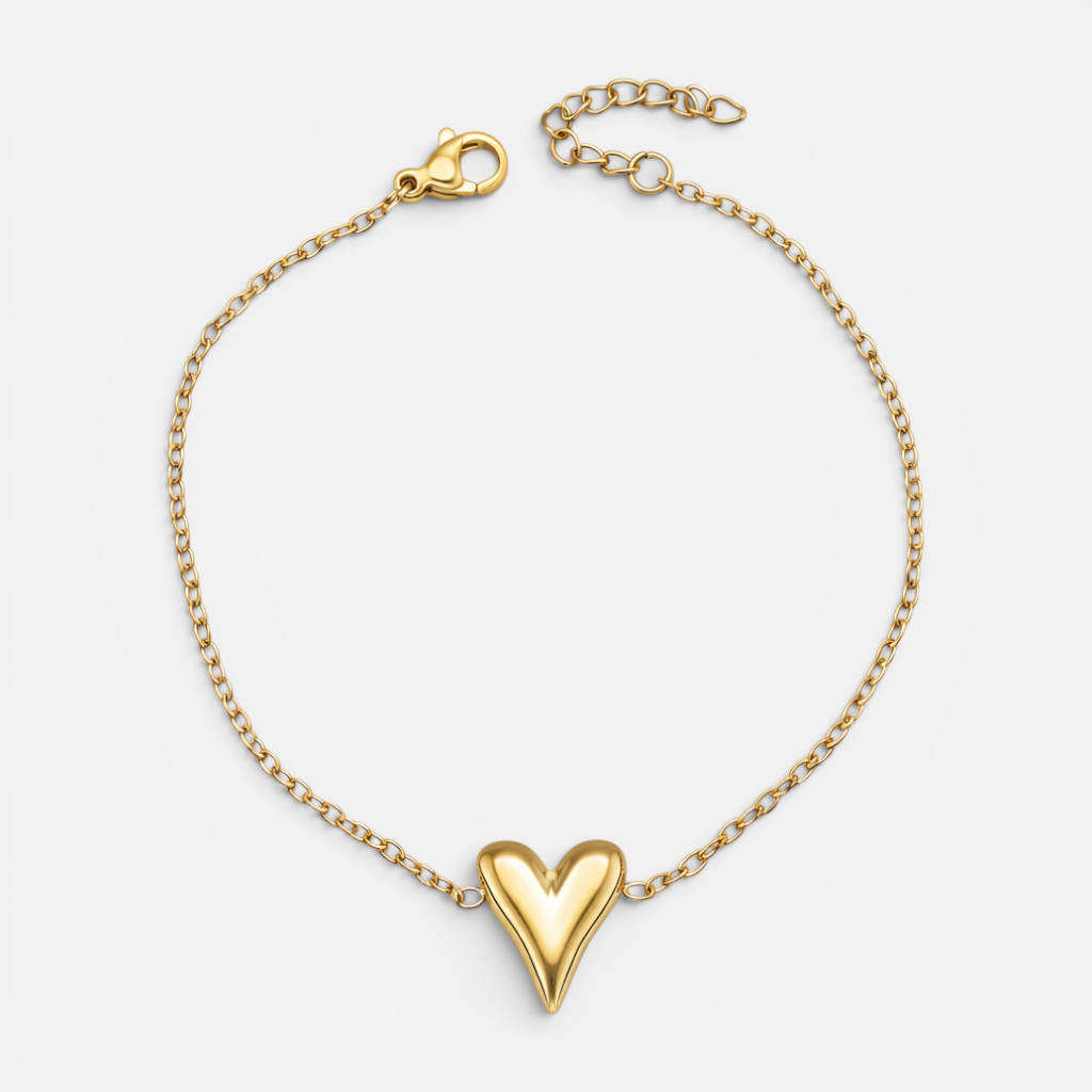 Pulsera Corazón Chunky