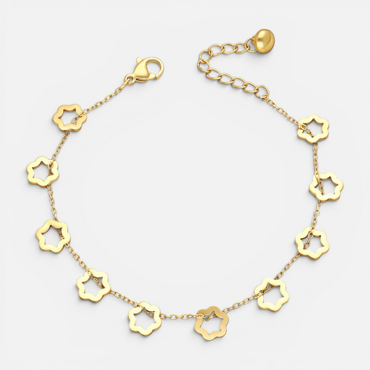 Pulsera Flores Estrellas