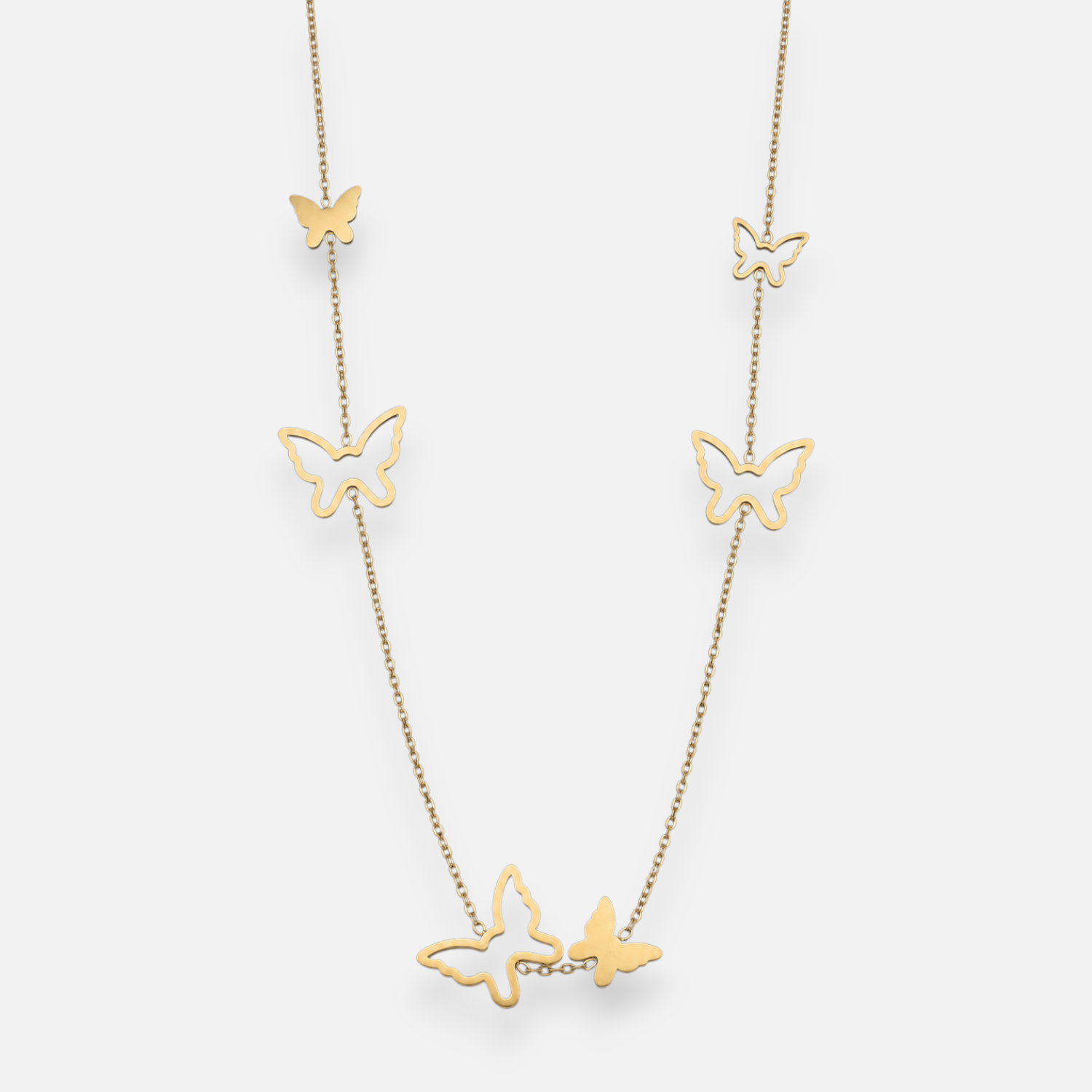 Collar Largo Mariposas