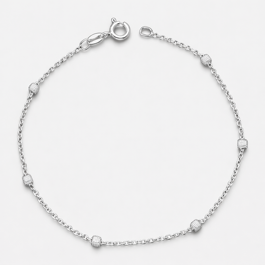 Pulsera Tradicional Cubos Facetados