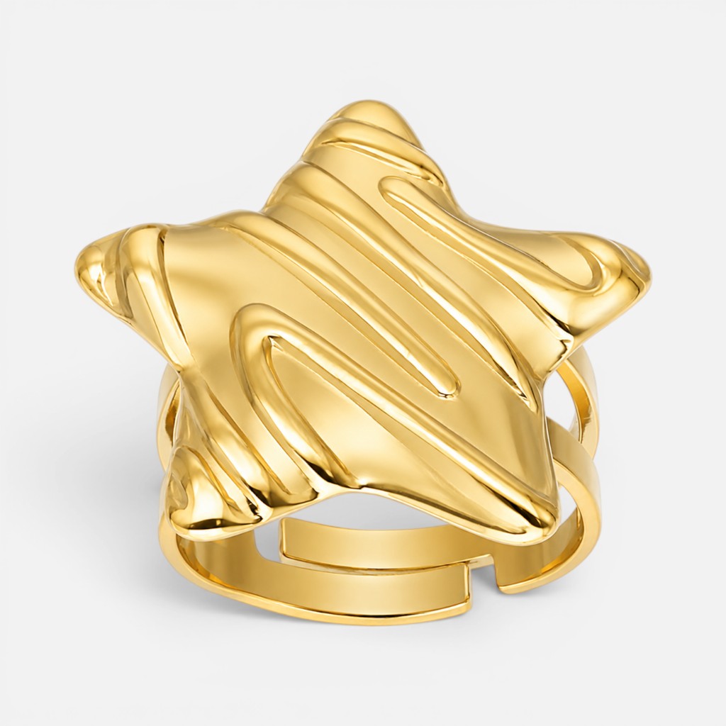 Anillo Maxi Estrella Facetada