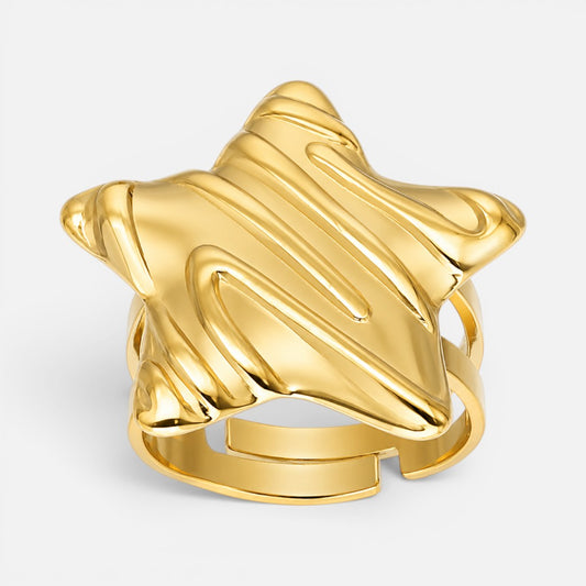 Anillo Maxi Estrella Facetada
