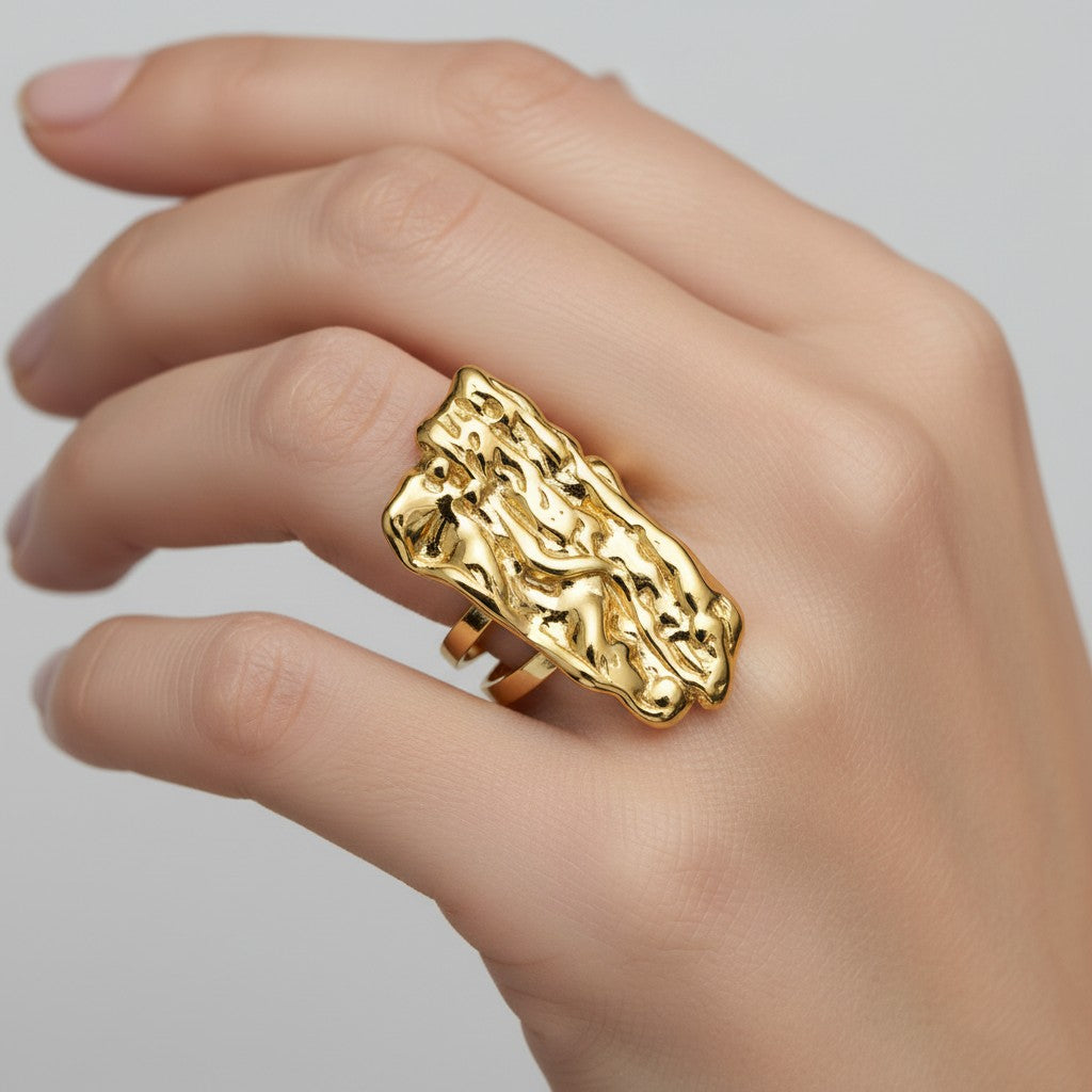 Anillo Ajustable Figuras Abstractas