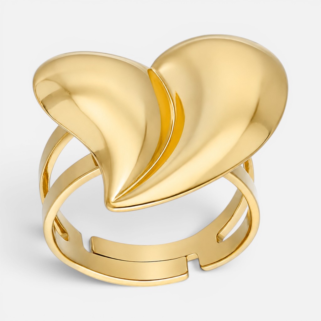 Anillo Corazón Chunky