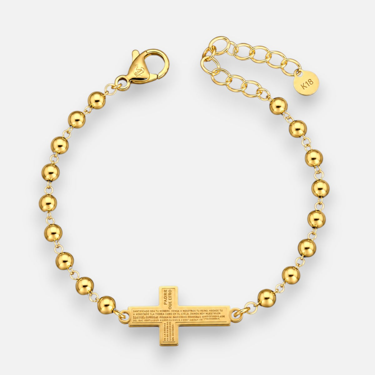 Pulsera Cruz Padre Nuestro